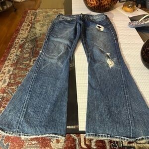 LUCKY BRAND $99 FLARE 2 WAY STRETCH JEANS NWT Size 27 , Rhode